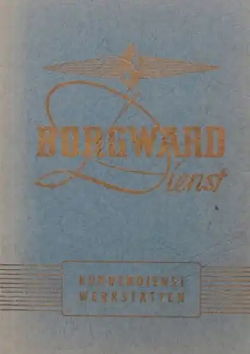 Borgward Händler-Verzeichnis 1958 "Kundendienst-Werkstätten" (3630)