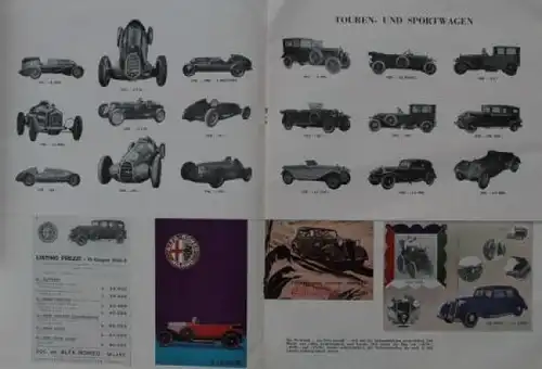 Alfa Romeo Modellprogramm 1959 "50 Anni di Alfa Romeo" Automobilprospekt (3613)