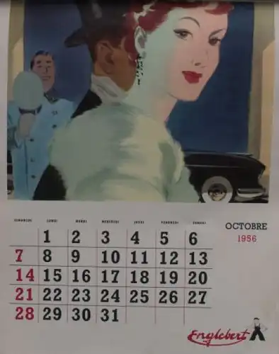 Englebert Reifen Jahreskalender 1956 (3619)