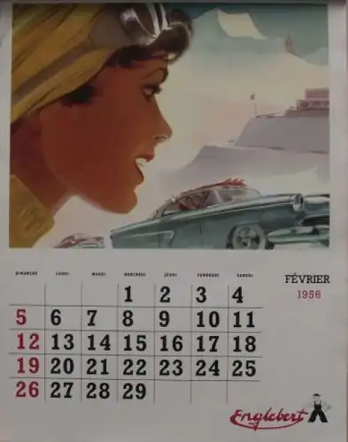 Englebert Reifen 1956 Jahreskalender (3619)
