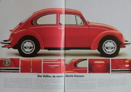 Volkswagen Käfer Modellprogramm 1984 Automobilprospekt (4082)
