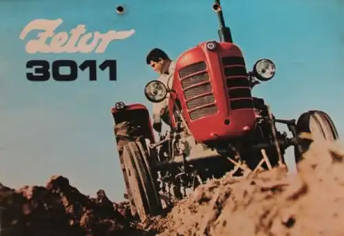 Zetor Diesel 3011 Modellprogramm 1965 Traktorprospekt (3763)