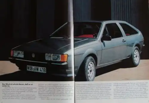 Volkswagen Scirocco Modellprogramm 1981 Automobilprospekt (3756)