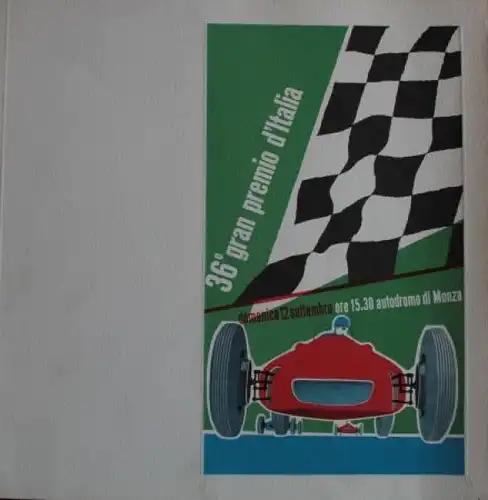 "Grand Premio d'Italia" Monza September 1965 Rennprogramm (3682)