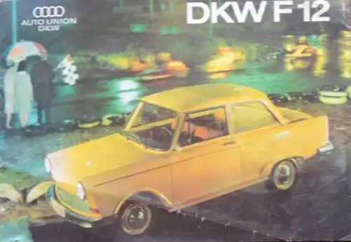 DKW F12 Modellprogramm 1964 Automobilprospekt (3720)