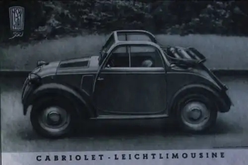 Fiat 500 Topolino Modellprogramm 1938 "Ein ganz grosser Kleinwagen" Automobilprospekt-Mappe (4102)