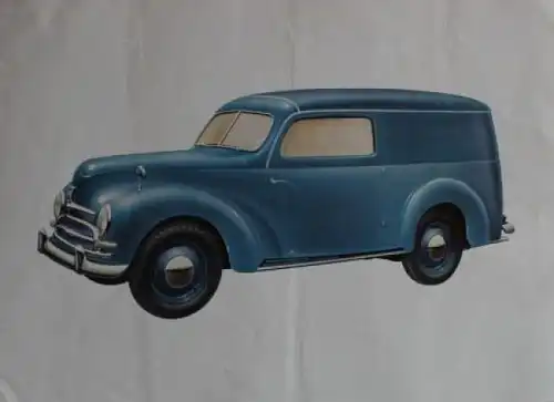Ford Taunus Lieferwagen Modellprogramm 1950 Automobilprospekt (4138)