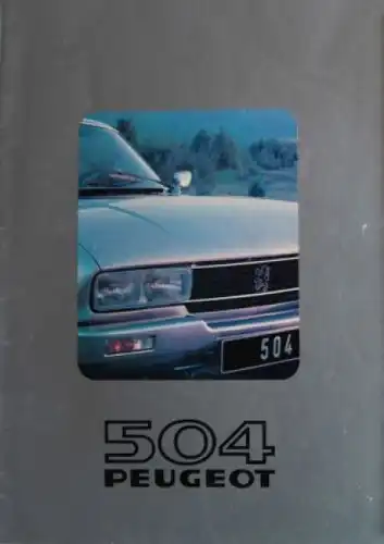 Peugeot 504 Coupe Cabriolet Modellprogramm 1980 Automobilprospekt (3732)
