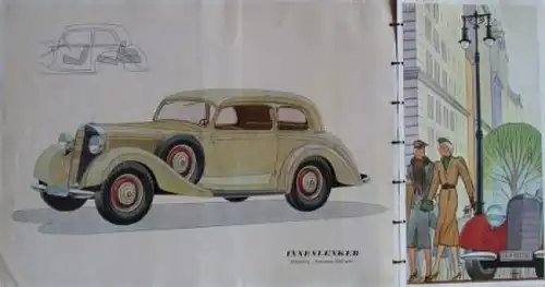 Mercedes-Benz 230 Modellprogramm 1937 Automobilprospekt (3726)