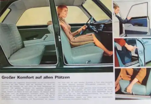 Peugeot 204 Limousine Break Modellprogramm 1965 Automobilprospekt (3748)