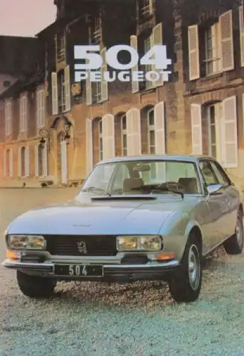 Peugeot 504 Coupe Cabriolet Modellprogramm 1979 Automobilprospekt (3749)