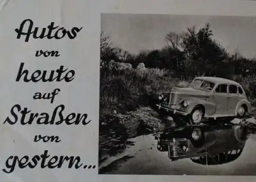 Turecek "Auf der neuen Autobahn" 1960 zwei Werbeprospekte (1478)
