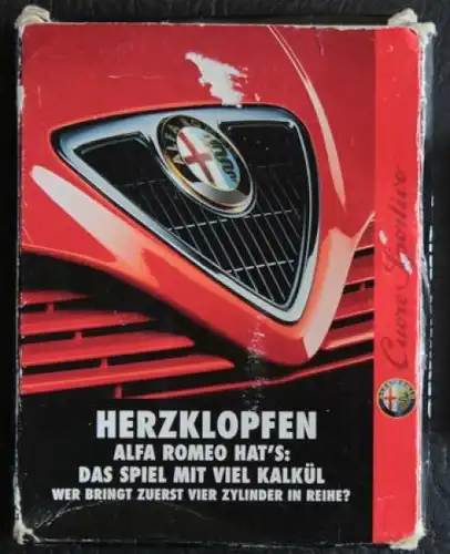 Alfa Romeo Kartenspiel 1997 "Herzklopfen - Gewinn mit 4" (3771)
