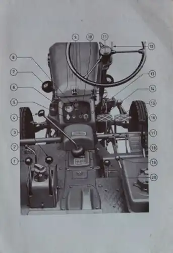 Hanomag Combitrac C 220 Tragschlepper 1958 Betriebsanleitung (3775)