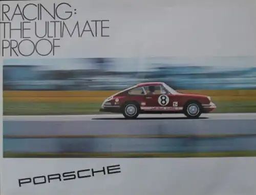 Porsche Modellprogramm 1968 "Racing - The ultimate proof" Automobilprospekt (3665)