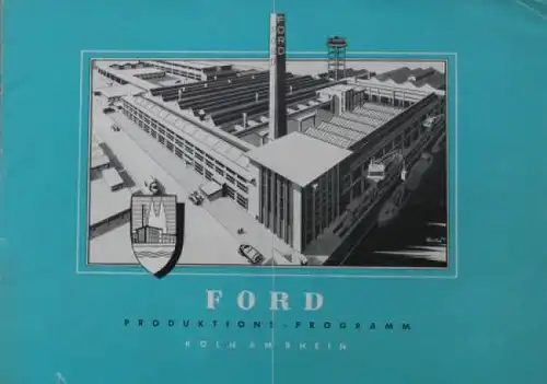 Ford Modellprogramm 1950 Automobilprospekt (3667)