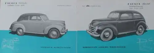 Ford Modellprogramm 1950 Automobilprospekt (3667)