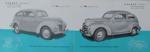 Ford Modellprogramm 1950 Automobilprospekt (3667)
