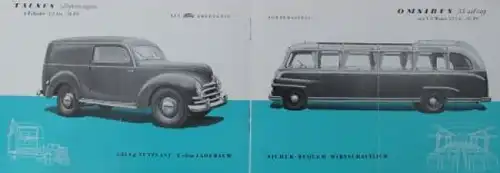 Ford Modellprogramm 1950 Automobilprospekt (3667)