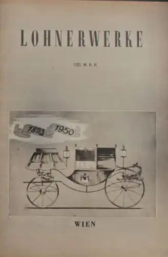 Lohnerwerke Modellprogramm 1950 Automobilprospekt (4182)