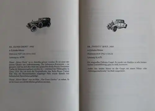 Rolls-Royce Modellprogramm 1980 "Sonderausstellung Rolls-Royce" Automobilprospekt (4218)