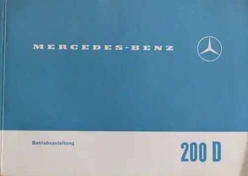 Mercedes-Benz 200 D 1967 Betriebsanleitung (4241)