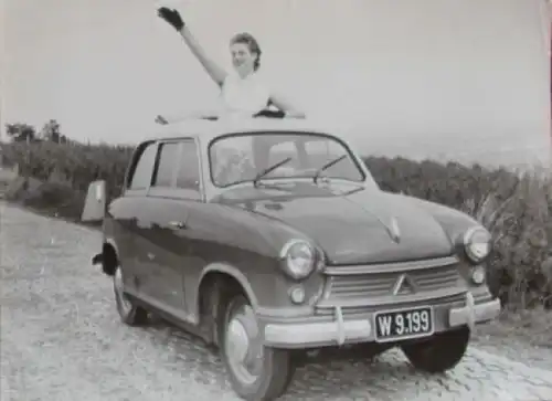 Borgward Modellprogramm 1959 "Großfotos 20-25" Werksfotovorlage (3806)