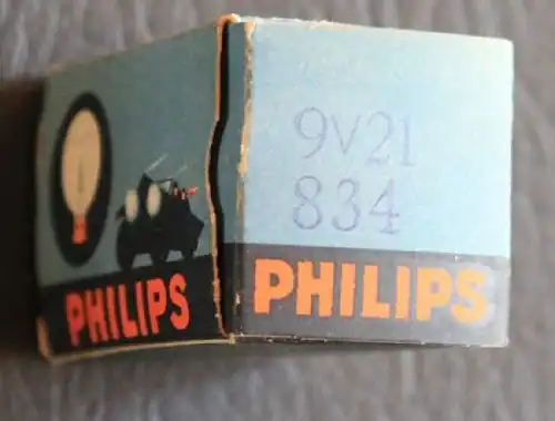 Philips 1938 Autoscheinwerfer-Glühbirne 9V in Originalbox (4414)