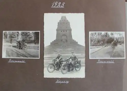 Motorrad-Rennsport 1925 Fotoalbum mit 110 Originalfotos (4420)