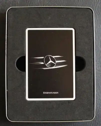 Mercedes-Benz Kartenspiel 2001 "Sternstunden" in original Metallbox (4421)