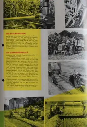 Fahr Modellprogramm 1957 "Aus eigener Erfahrung" Traktorprospekt (2851)