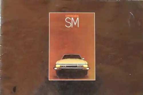 Citroen SM Modellprogramm 1970 Automobilprospekt (4821)