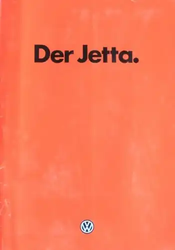 Volkswagen Jetta Modellprogramm 1983 Automobilprospekt (4840)