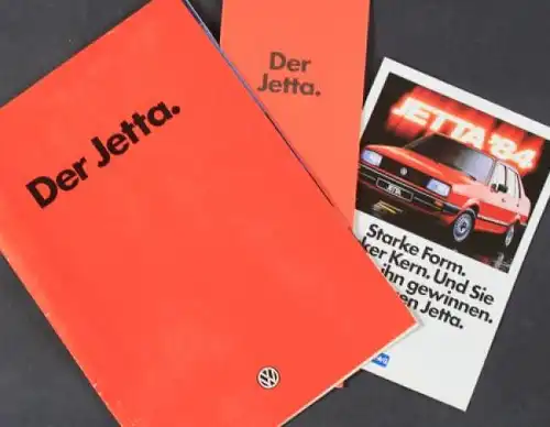 Volkswagen Jetta Modellprogramm 1983 Automobilprospekt (4840)