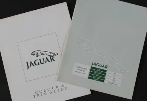 Jaguar XJ 6 Limousinen Farben- und Preisliste 1989 Automobilprospekt (4850)
