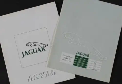 Jaguar XJ6 Limousinen Farben- und Preisliste 1989 Automobilprospekt (4850)