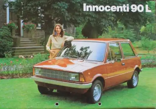 Innocenti 90 L Modellprogramm 1979 Automobilprospekt (4875)