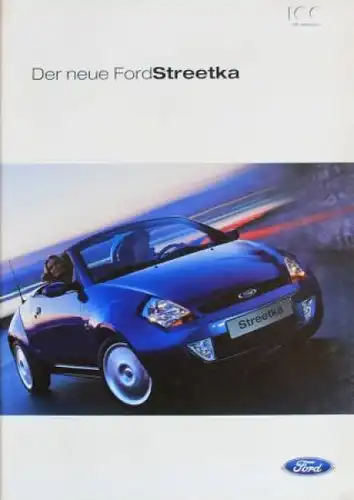 Ford Streetka Modellprogramm 2003 "Der neue Ford" Automobilprospekt (4890)