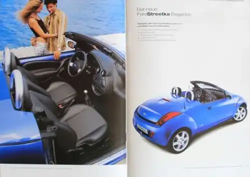 Ford Streetka Modellprogramm 2003 "Der neue Ford" Automobilprospekt (4890)