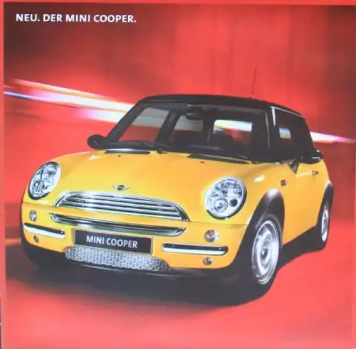 BMW Mini Cooper Modellprogramm 2001 Automobilprospekt (4893)