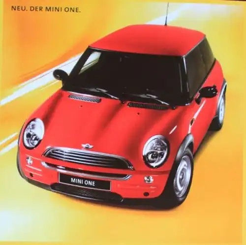 BMW Mini Cooper Modellprogramm 2001 Automobilprospekt (4893)