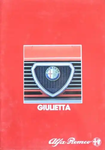 Alfa Romeo Giulietta Modellprogramm 1979 Automobilprospekt (4894)