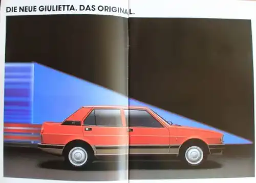 Alfa Romeo Giulietta Modellprogramm 1979 Automobilprospekt (4894)
