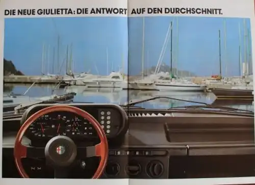 Alfa Romeo Giulietta Modellprogramm 1979 Automobilprospekt (4894)