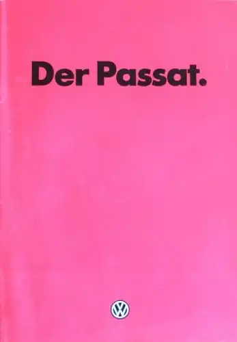 Volkswagen Passat Modellprogramm 1983 Automobilprospekt (4506)