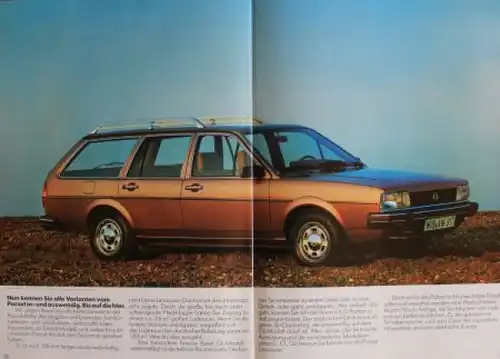 Volkswagen Passat Modellprogramm 1983 Automobilprospekt (4506)