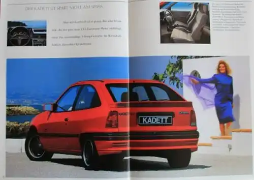 Opel Kadett Modellprogramm 1987 Automobilprospekt (4507)