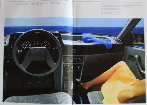 Opel Kadett Modellprogramm 1987 Automobilprospekt (4507)