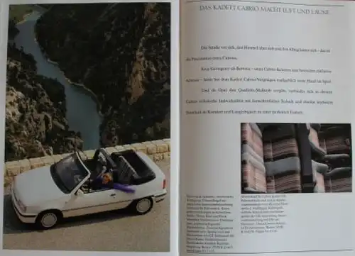 Opel Kadett Modellprogramm 1987 Automobilprospekt (4507)
