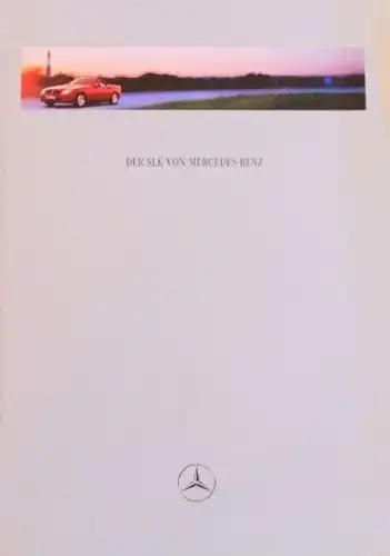Mercedes-Benz SLK Modellprogramm 1997 "Der SLK von Mercedes" Automobilprospekt (4534)